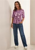 T-Shirt in Ausbrenner-Optik anemone pink