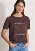 T-Shirt in Ausbrenner-Optik brown cacao