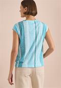 T-Shirt in Ausbrenner-Optik crystal mint