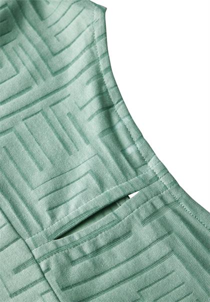 T-Shirt in Ausbrenner-Optik matcha green