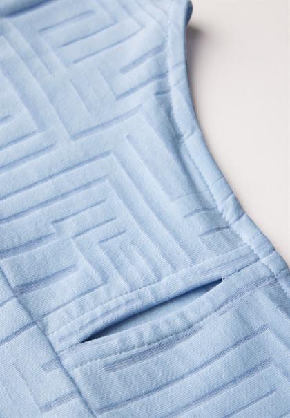 T-Shirt in Ausbrenner-Optik pastel blue