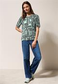 T-Shirt in Ausbrenner-Optik slate khaki