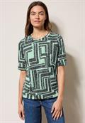 T-Shirt in Ausbrenner-Optik slate khaki