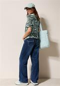T-Shirt in Ausbrenner-Optik slate khaki