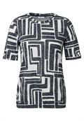 T-Shirt in Ausbrenner-Optik universal blue
