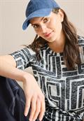 T-Shirt in Ausbrenner-Optik universal blue