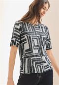T-Shirt in Ausbrenner-Optik universal blue