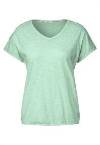 T-Shirt in gewaschener Optik fresh salvia green