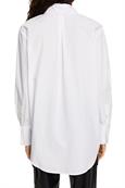 T-Shirt in Hemdblusen-Optik white
