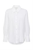 T-Shirt in Hemdblusen-Optik white