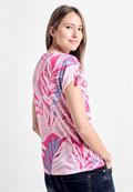 T-Shirt in Leinen Optik bloomy pink