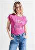 T-Shirt in Leinenoptik bloomy pink