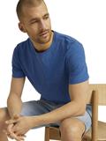 T-Shirt in Melange Optik mid blue nep inject melange