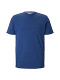 T-Shirt in Melange Optik mid blue nep inject melange