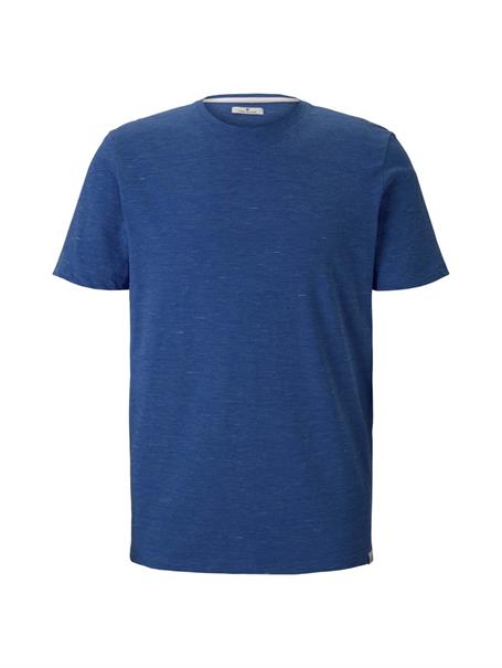 T-Shirt in Melange Optik mid blue nep inject melange