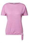 T-Shirt in Smok-Optik cherry blossom pink