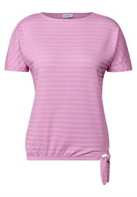 T-Shirt in Smok-Optik cherry blossom pink