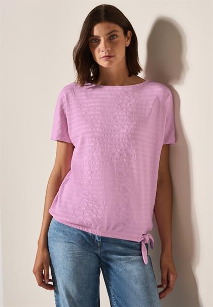 T-Shirt in Smok-Optik cherry blossom pink