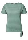 T-Shirt in Smok-Optik matcha green