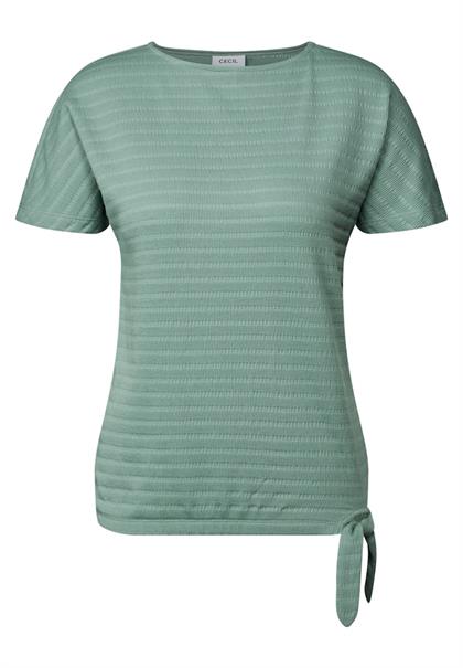 T-Shirt in Smok-Optik matcha green