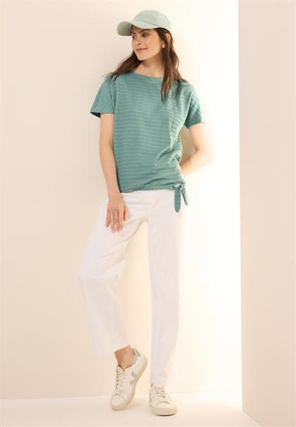 T-Shirt in Smok-Optik matcha green