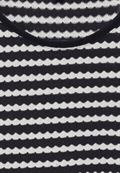 T-Shirt in Strickoptik black