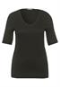 T-Shirt in Unifarbe bassy olive