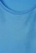 T-Shirt in Unifarbe blue bay