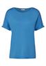 T-Shirt in Unifarbe blue bay