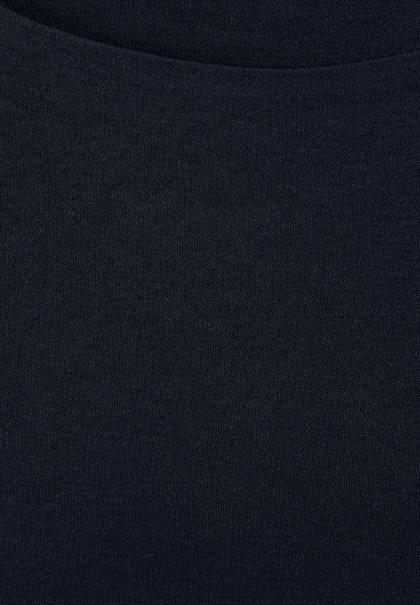 T-Shirt in Unifarbe deep blue