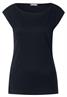 T-Shirt in Unifarbe deep blue