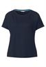 T-Shirt in Unifarbe deep blue