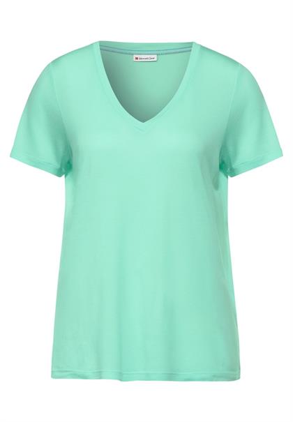 T-Shirt in Unifarbe menthe green