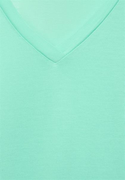 T-Shirt in Unifarbe menthe green
