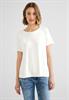 T-Shirt in Unifarbe off white
