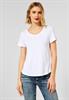 T-Shirt in Unifarbe white