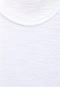 T-Shirt in Unifarbe white