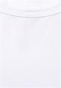 T-Shirt in Unifarbe white