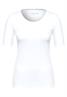 T-Shirt in Unifarbe white