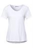 T-Shirt in Unifarbe white