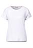 T-Shirt in Unifarbe white