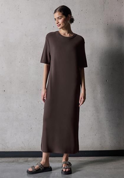 T-Shirt Kleid plummy brown