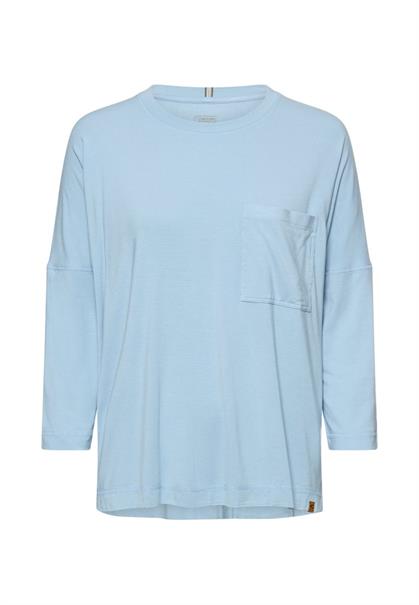 T-Shirt mit 3/4-Ärmeln soft blue
