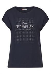 T-Shirt mit Artwork night sky blue