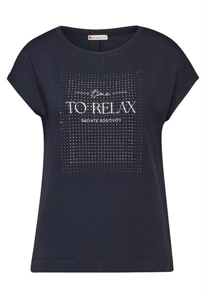 T-Shirt mit Artwork night sky blue