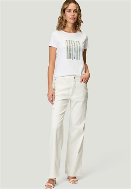 T-Shirt mit Aufdruck patch whiteblue