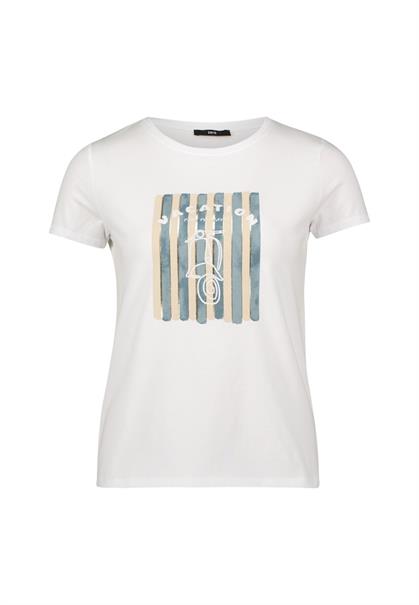 T-Shirt mit Aufdruck patch whiteblue