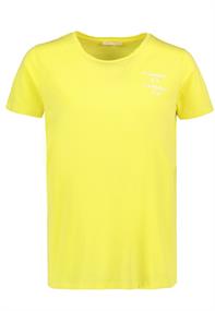 T-Shirt mit Backprint light citrus yellow