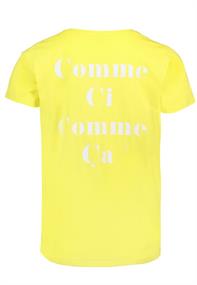 T-Shirt mit Backprint light citrus yellow