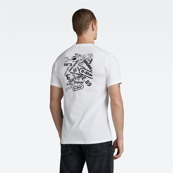 T-Shirt mit Backprint white